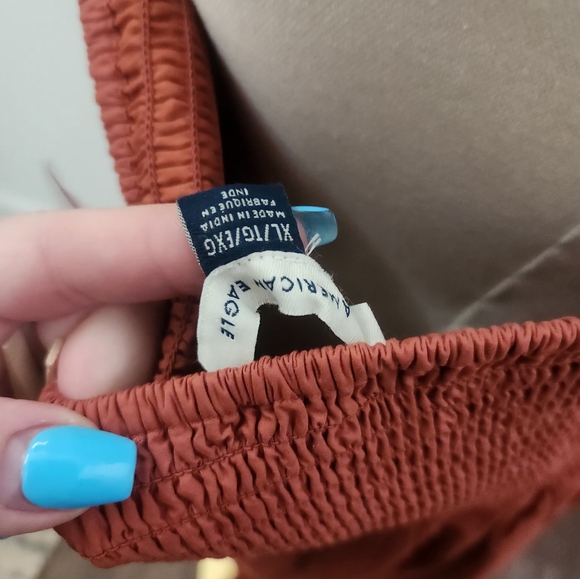 NWT American Eagle Strapless Rust Dress - Picture 7 of 8